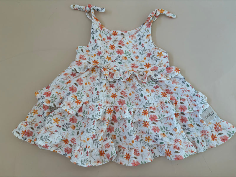 Summer floral Tie up dress