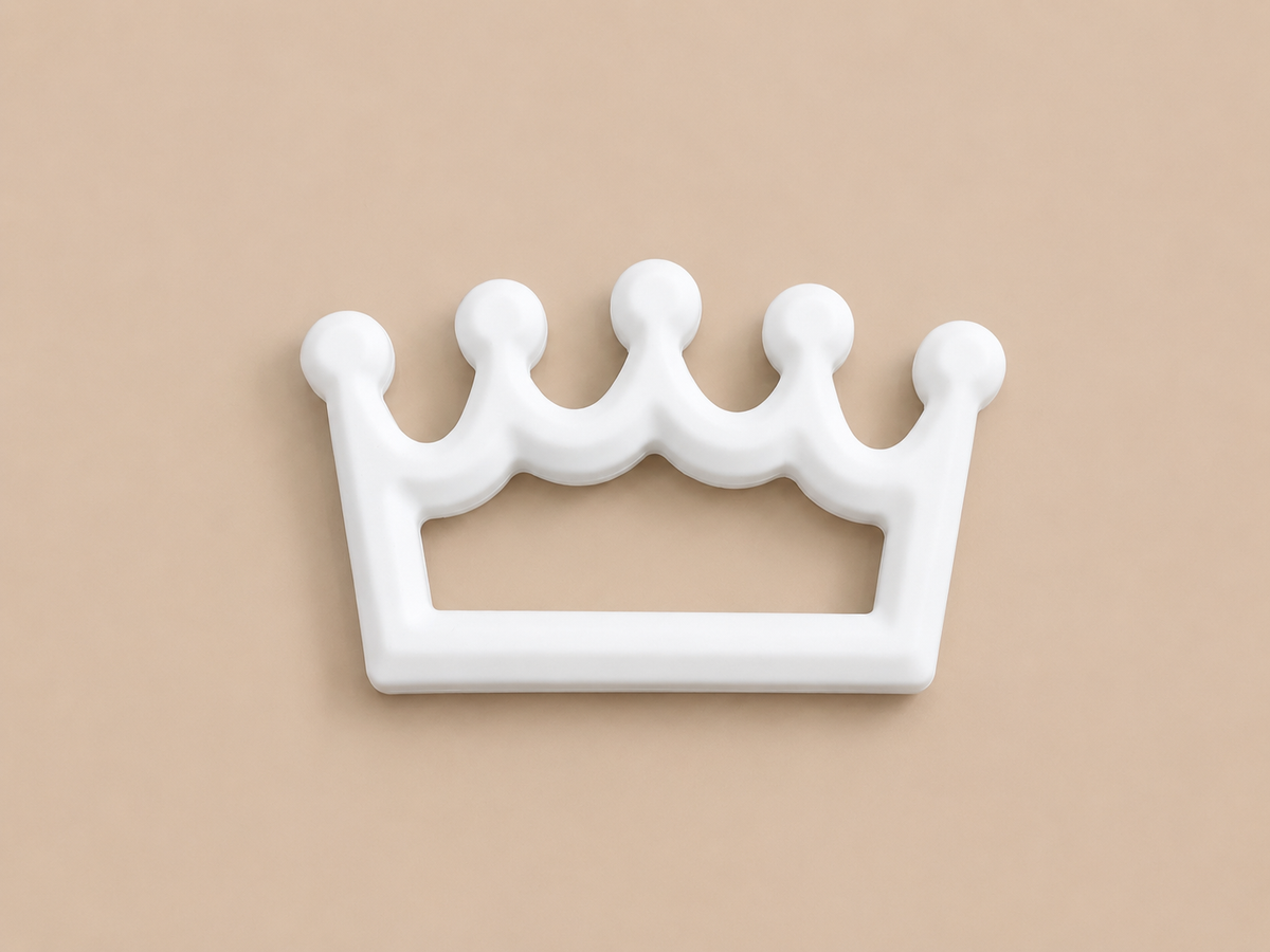 Crown BPA free silicone teether