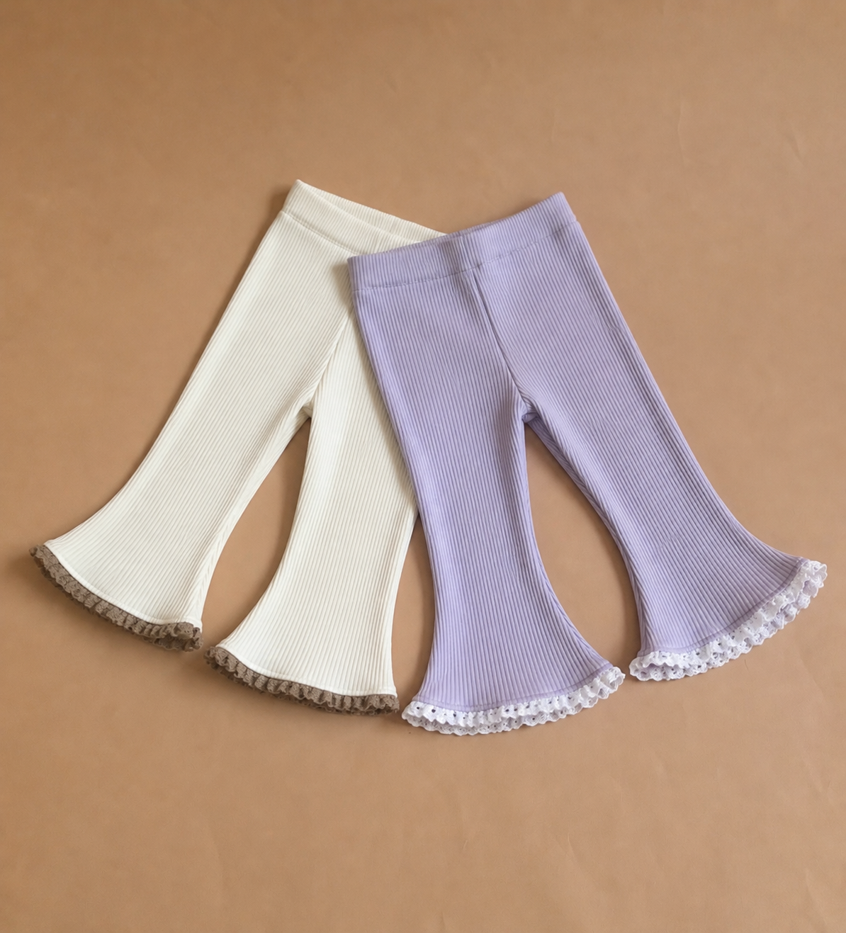 Lace flare pants