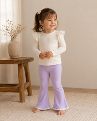 Lace flare pants