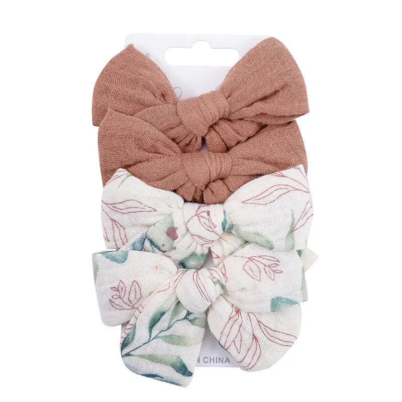 Pure cotton bows 4 pack