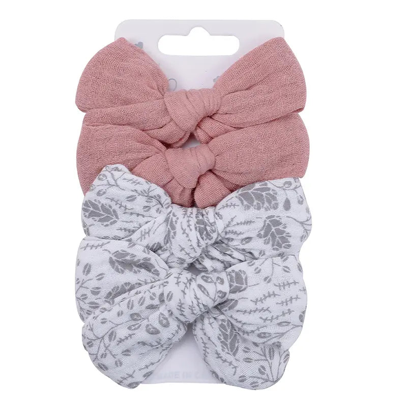 Pure cotton bows 4 pack