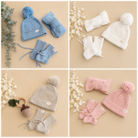 Beanie, booties & headband set