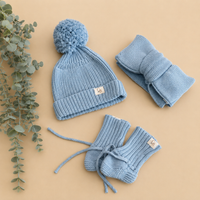 Beanie, booties & headband set